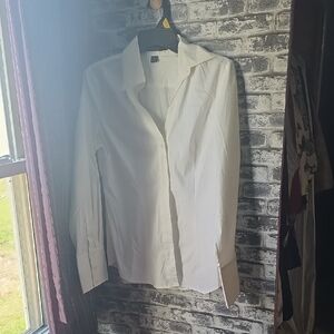 Express White Women's Dress Shirt Medium